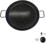 Emaillierte, Valencianische Paellapfanne 12 Personen / 46 Cm.