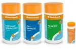 Steinbach - Poolpflege Chlor Starterset 3x Poolpflege + Quickteststreifen Poolchemie