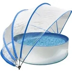 Pooldach 440 X 220 Cm Cabrio Dome Blau - Steinbach