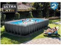 Intex - 26364 Swimming Pool Ultra xtr Frame rechteckig 732x366x132 Sandfilterpumpe