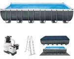 Intex Ultra Xtr Frame Schwimmbad Grau 732x366x132 Cm