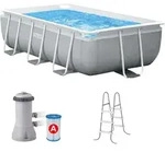 Intex Prisma Frame Rechteckpool Grau 300x175x80 Cm