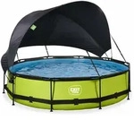 Exit Toys - Exit Lime Pool &Oslash;360x76cm Mit Filterpump Und Sonnensegel - Gr&uuml;n