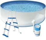 Stahlwandpool New Splasher Secure &Oslash; 350 X 90 Cm Set - Steinbach