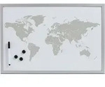 Magnettafel World + 3 Magnete, Wei&szlig;, 60 X 40 Cm Zeller