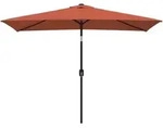 Sonnenschirm Mit Metall-mast 300x200 Cm Terrakotta - Vidaxl