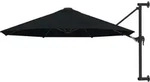 Vidaxl - Sonnenschirm Zur Wandmontage Mit Metall-mast 300 Cm Schwarz