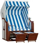 Devries Strandkorb Profi Ostsee Fehmarn Pe Des. 991 White 124 X 87 X 159 Cm