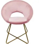 Home Deluxe - Samtstuhl Selesa Farbe: Rosa Samtstuhl Esszimmerstuhl K&uuml;chenstuhl