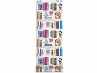 Vliestapete - Bücherregal - Mehrfarbig - 1005x52 cm - Mehrfarbig - Disney