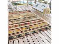 Paco Home - In- & Outdoor Teppich Modern Jelle Print Terrassen Teppich Gelb...