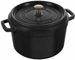 Cocotte Staub Cocotte Haute Gusseisen 24 Cm Schwarz