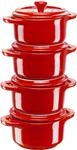 Staub Cocotte Set, 4-tlg | Rund | Keramik | Kirsch-rot (40508-158-0)