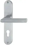 Hoppe - Langschildgarnitur Amsterdam E1400z/302 Edelstahl F69 Pz 72 Mm
