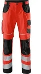 K&uuml;bler Hose Reflectiq Psa 2 Warnrot/schwarz Gr. 60