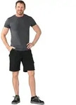 Planam Highline Shorts Schwarz/schiefer/zink L
