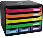 Exacompta - Schubladenbox Store-box Mini 7 Schubladen Din A4 Quer Polystyrol