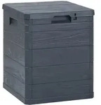 Garten-aufbewahrungsbox 90 L Anthrazit Vidaxl