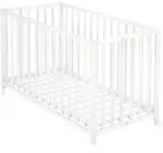 Lit B&eacute;b&eacute; Pliant - 60 X 120 Cm - Roba - Fold Up - Roulettes - Blanc