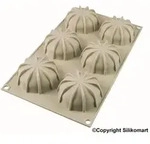 Silikomart Mini Goccia Silikonform Grau 6 Vertiefungen