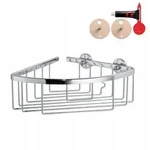 Tesa - 40200-00000-00 Aluxx Eckduschkorb Klebstoff Chrom (gl&auml;nzend)
