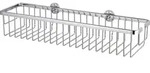 Aluxx Duschkorb Ohne Bohren, Extra Breit (45cm), Aluminium, Verchromt, Rostfrei,