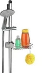 Maximex Duschablage Edelstahl, Duschregal, Einfach An Duschstange Montierbar, Silber
