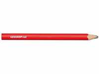 R90950012 Handwerker-Bleistift 75mm oval rot 12 Stück