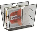 Relaxdays - Zeitungsst&auml;nder Mesh, Zeitschriftensammler Metall, Zeitungshalter