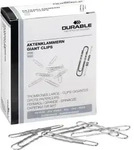 Durable B&uuml;roklammer Durable Gewellt Runde Form 50mm Metall Silber 100 St./pack.