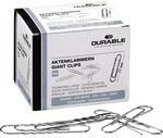 Durable B&uuml;roklammer Durable Gewellt Runde Form 77mm Metall Silber 100 St./pack.