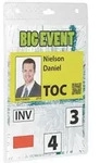 Namensschild 105 X 148 Mm (b X H) Inkl. Tasche F&uuml;r Visitenkarten Kombinierbar Mit