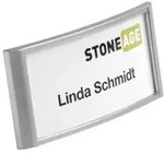 Durable - Namensschild Classic 74 X 34 Mm (b X H) Magnet Silber Metallic Transparent