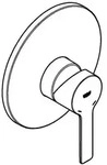 Lineare - Dusch-einhebelmischer, Unterputzmontage, Chrom 19296dc1 - Grohe