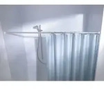 Federstange F&uuml;r Duschvorh&auml;nge 130 - 250 Cm / &Oslash; 2,5 Cm / Chrom Befestigung F&uuml;r