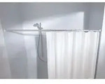 Federstange F&uuml;r Duschvorhang 75 - 125 Cm / &Oslash; 2,1 Cm / Chrom Befestigung F&uuml;r