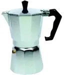 Monix - Silberner Kaffeebereiter Aus Aluminium Mit 9-t-glaskeramik.