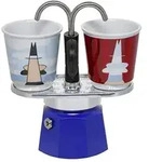 Bialetti Mini Express Set Magrite Tee- & Kaffeezubereitung