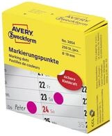 Avery Zweckform 3854 Markierungspunkte, &Oslash; 19 Mm, 1 Rolle/250 Etiketten, Magenta