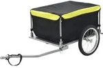 Vidaxl Bike Trailer Black And Yellow 65 Kg