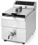 Hendi - Induktionsfritteuse Mit Ablasshahn - 8 L, 8l, Hellgrau, 230v/3500w,