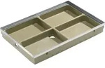 Aco - Bodenwanne Vario Polymerbeton 75 X 50 Cm Inkl. Stahlzarge Schubabstreifer