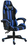 Vidaxl Racing Chair Black And Blue Faux Leather