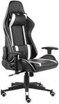 Gaming-stuhl Drehbar Wei&szlig; Pvc Vidaxl