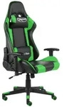 Gaming-stuhl Drehbar Gr&uuml;n Pvc Vidaxl