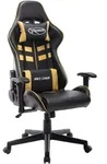 Gaming-stuhl Schwarz Und Golden Kunstleder Vidaxl