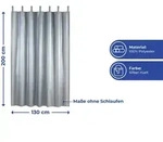 Maximex Thermo-vorhang, Blickdicht, Silber Gl&auml;nzend, Polyester Silber Matt - Silber