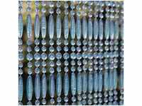 Türvorhang aus durchsichtigen und blauen Perlen Fréjus