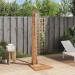 Gartendusche Massivholz Teak 70x75x204 Cm - Vidaxl