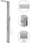 Vidaxl Gartendusche Edelstahl Quadratisch